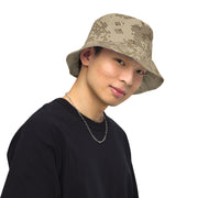 Hex Rattlesnake Desert CAMO Reversible Bucket Hat - Head