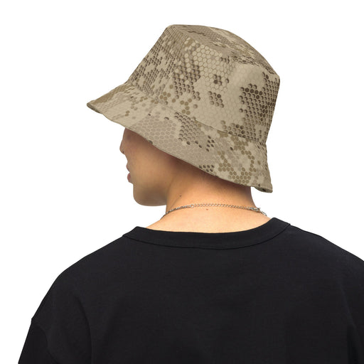 Hex Rattlesnake Desert CAMO Reversible Bucket Hat - S/M - Head