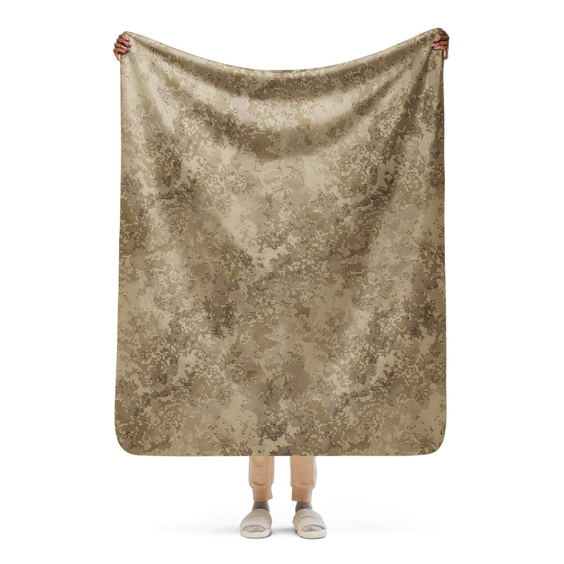 Hex Rattlesnake Desert CAMO Sherpa Blanket - 50″×60″