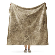 Hex Rattlesnake Desert CAMO Sherpa Blanket - 60″×80″