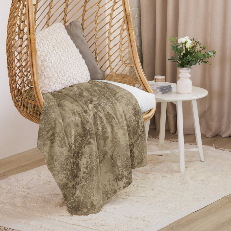 Hex Rattlesnake Desert CAMO Sherpa Blanket