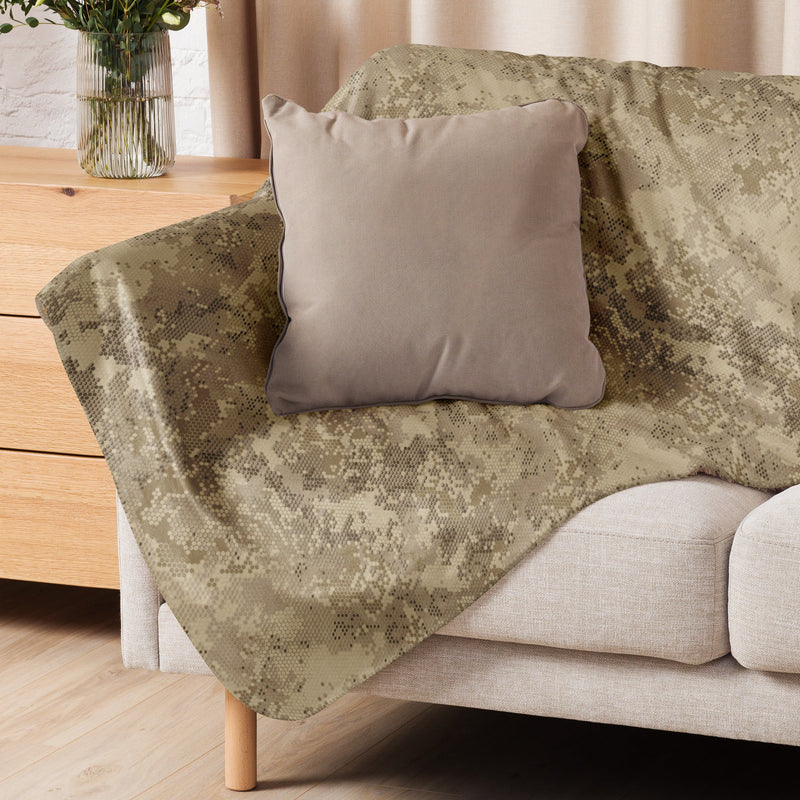 Hex Rattlesnake Desert CAMO Sherpa Blanket