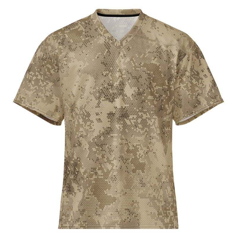 Hex Rattlesnake Desert CAMO Unisex American Football Jersey - 2XS
