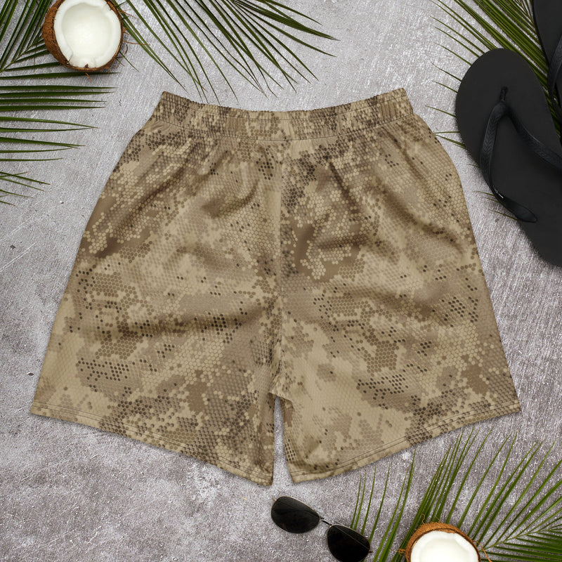 Hex Rattlesnake Desert CAMO Unisex Athletic Long Shorts