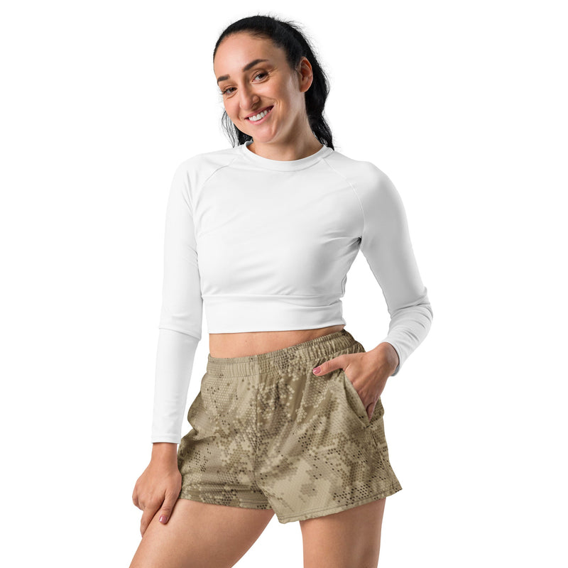 Hex Rattlesnake Desert CAMO Unisex Athletic Shorts