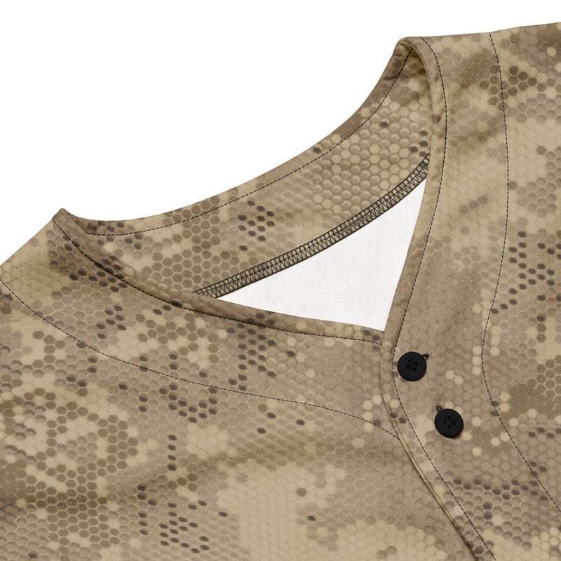 Hex Rattlesnake Desert CAMO Unisex Baseball Jersey