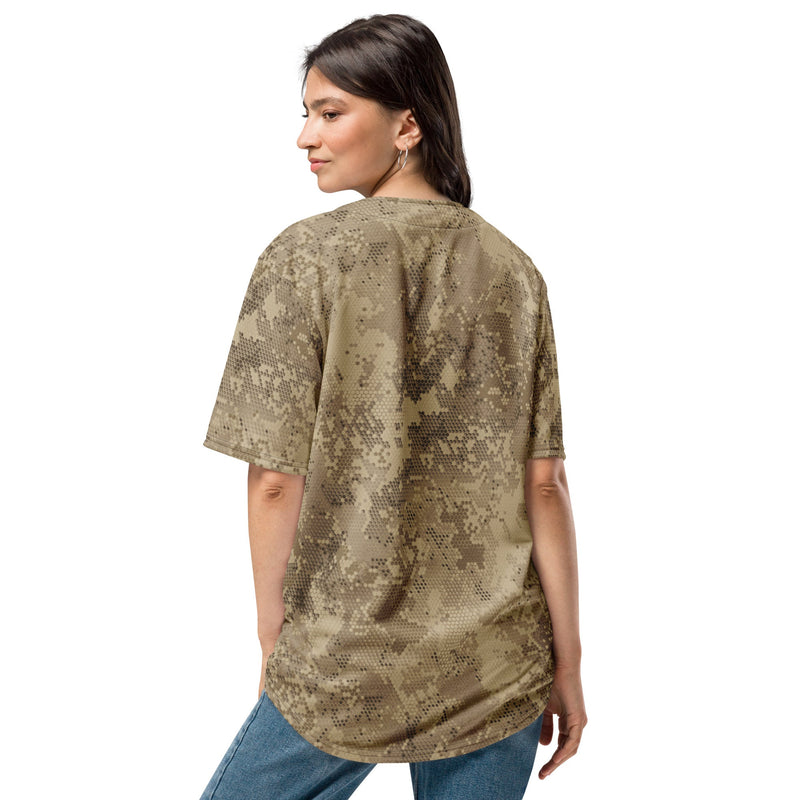 Hex Rattlesnake Desert CAMO Unisex Baseball Jersey
