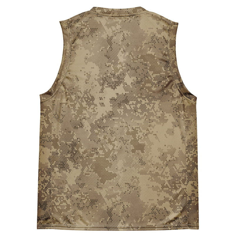 Hex Rattlesnake Desert CAMO Unisex Basketball Jersey