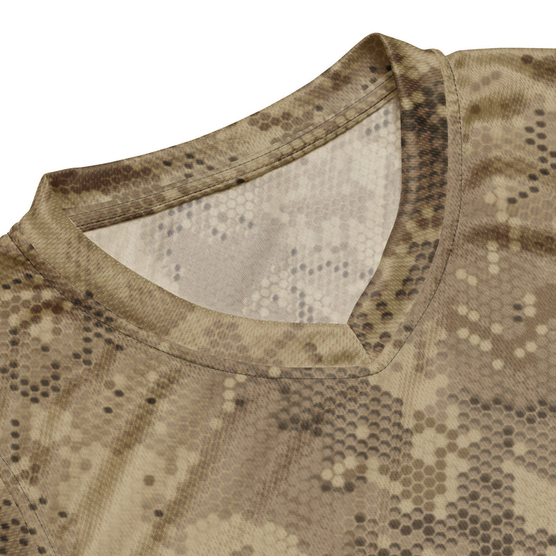 Hex Rattlesnake Desert CAMO Unisex Basketball Jersey
