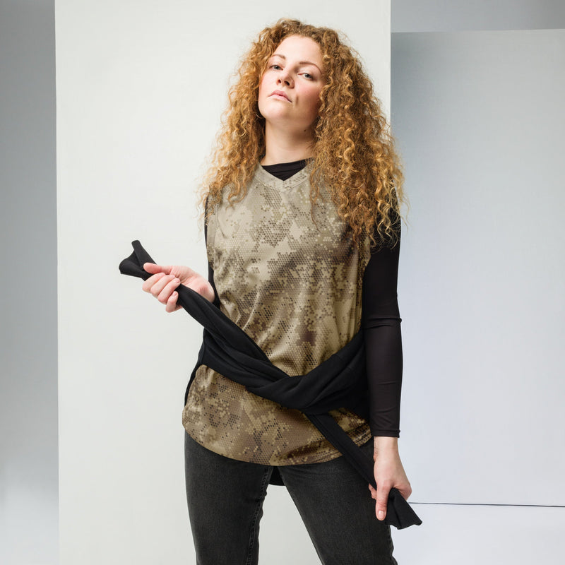 Hex Rattlesnake Desert CAMO Unisex Basketball Jersey