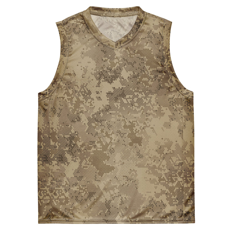 Hex Rattlesnake Desert CAMO Unisex Basketball Jersey