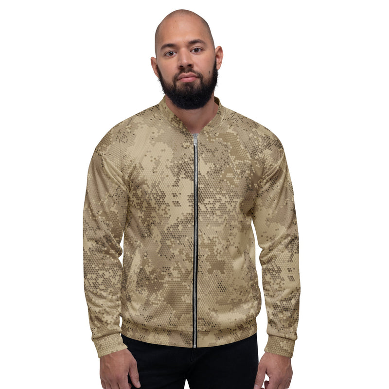 Hex Rattlesnake Desert CAMO Unisex Bomber Jacket