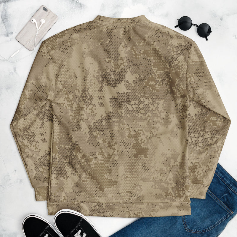 Hex Rattlesnake Desert CAMO Unisex Bomber Jacket