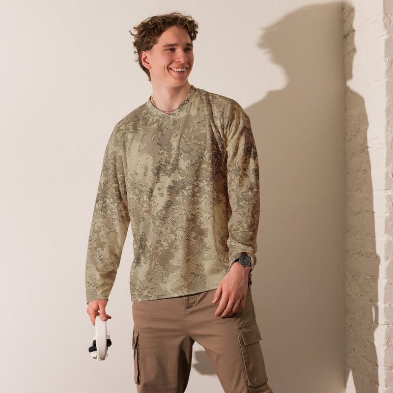 Hex Rattlesnake Desert CAMO Unisex Hockey Fan Jersey