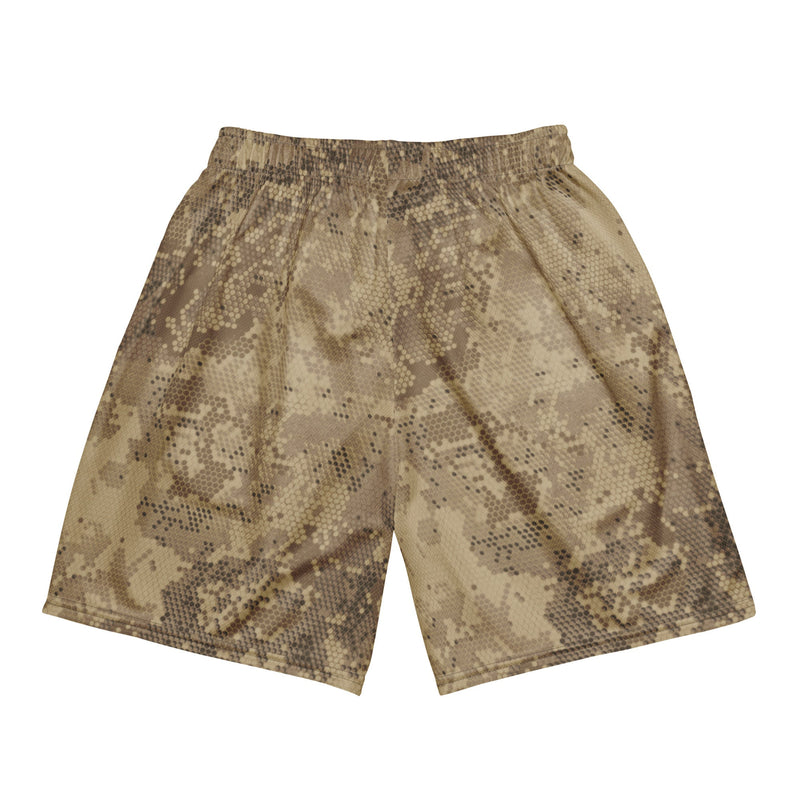 Hex Rattlesnake Desert CAMO Unisex Mesh Shorts