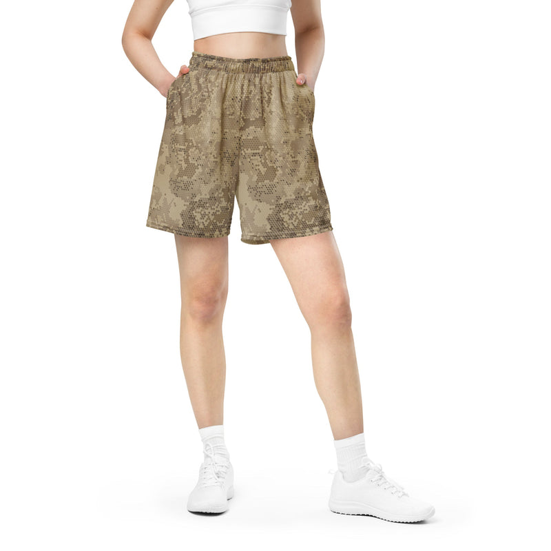 Hex Rattlesnake Desert CAMO Unisex Mesh Shorts