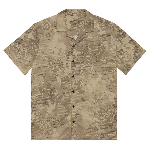 Hex Rattlesnake Desert CAMO Unisex Short-Sleeve Button Shirt - Button-Up