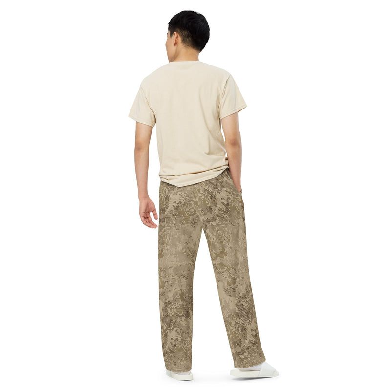 Hex Rattlesnake Desert CAMO Unisex Wide-Leg Leisure Pants - Pant