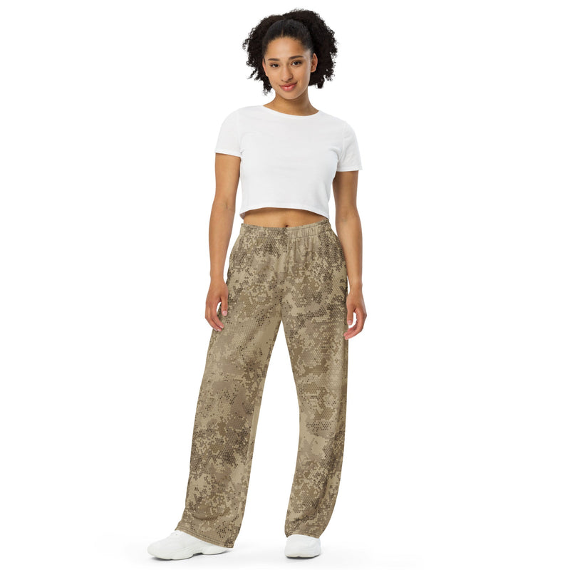 Hex Rattlesnake Desert CAMO Unisex Wide-Leg Leisure Pants - Pant