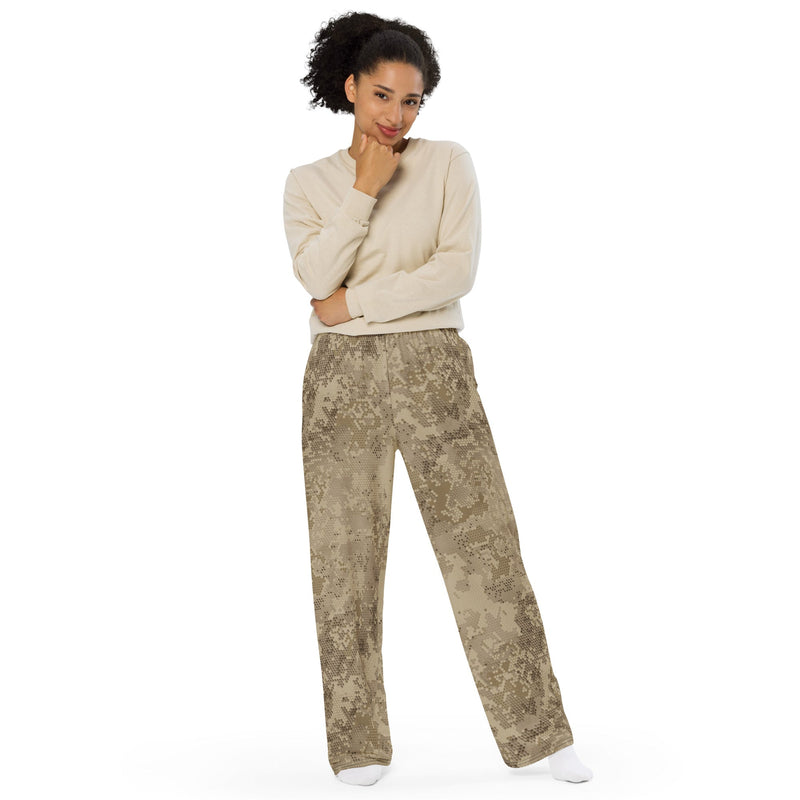 Hex Rattlesnake Desert CAMO Unisex Wide-Leg Leisure Pants - Pant