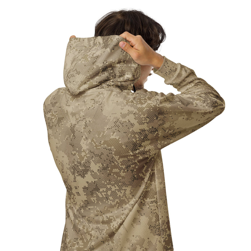 Hex Rattlesnake Desert CAMO Unisex Zip Hoodie