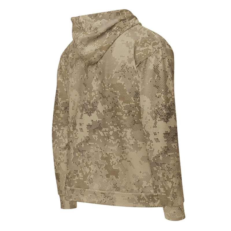 Hex Rattlesnake Desert CAMO Unisex Zip Hoodie