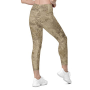Hex Rattlesnake Desert CAMO Womens Leggings with Pockets - Women