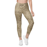 Hex Rattlesnake Desert CAMO Womens Leggings with Pockets - Women