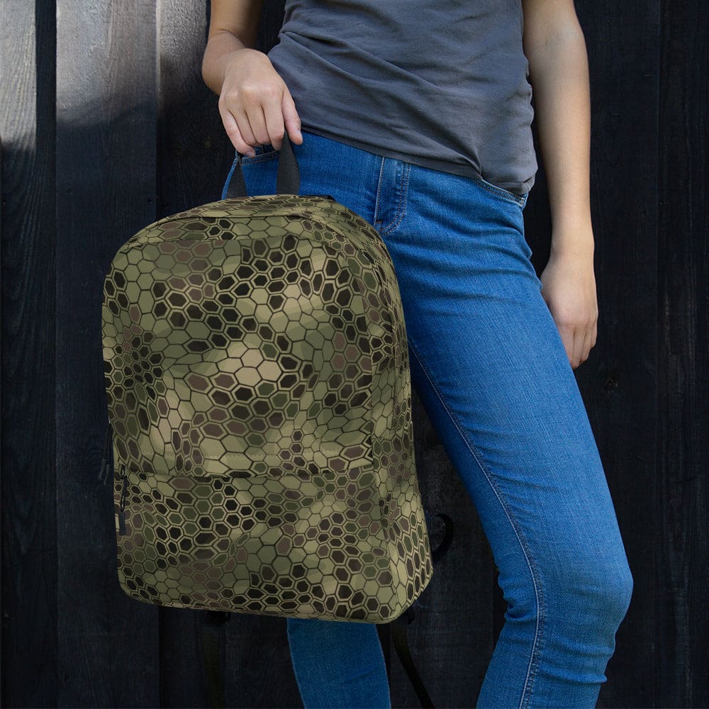 Hexagonal Scales Green CAMO Backpack