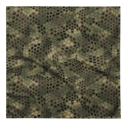 Hexagonal Scales Green CAMO bandana