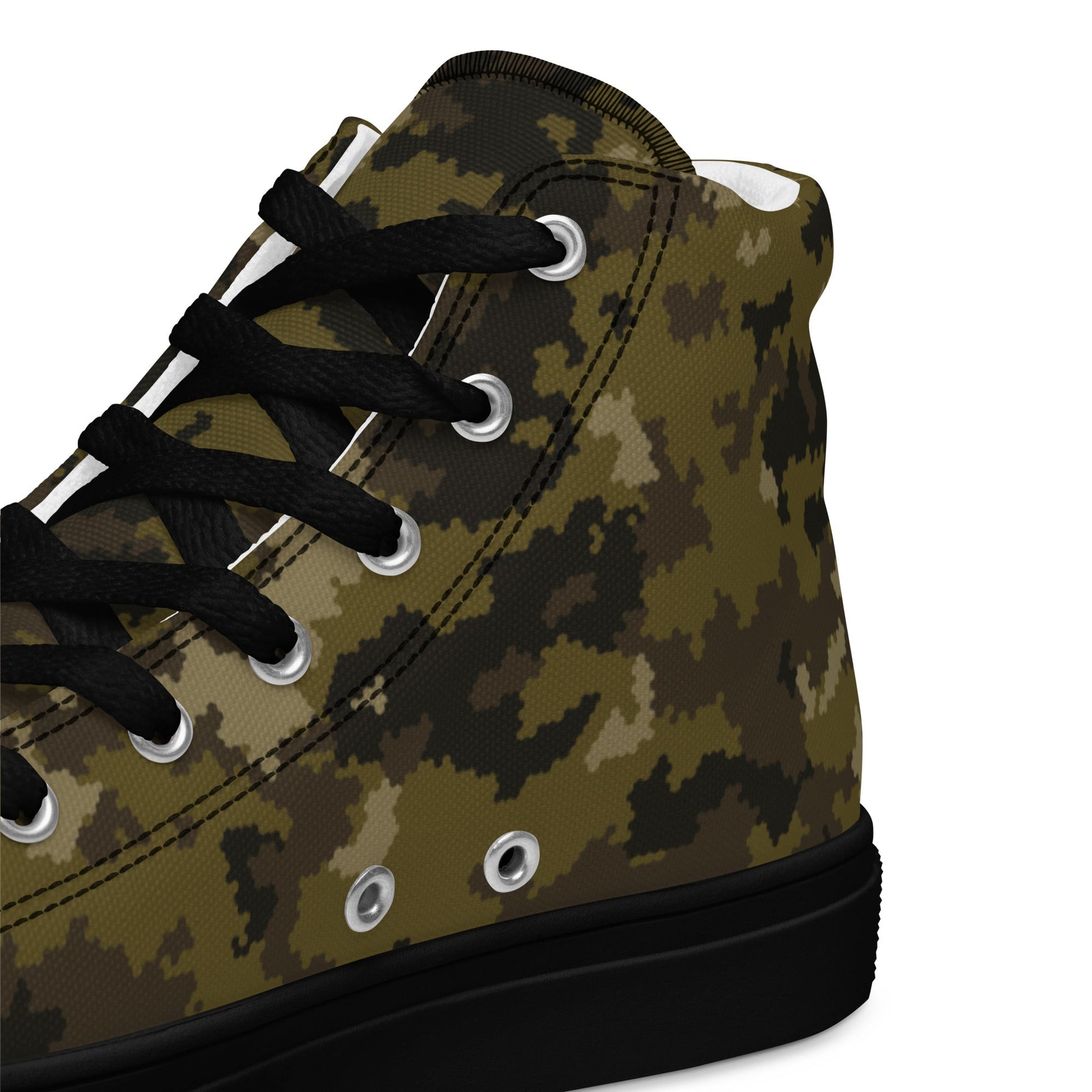 HexTarn Mountain CAMO Mens high top canvas shoes - High Top Canvas Shoes