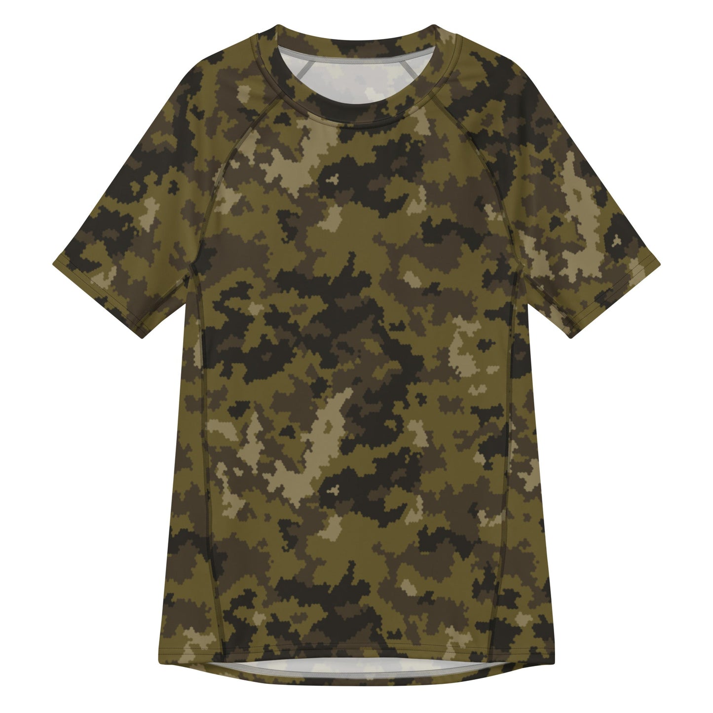 HexTarn Mountain CAMO Mens Short-Sleeve Rash Guard - 2XS - Short-sleeve Guards
