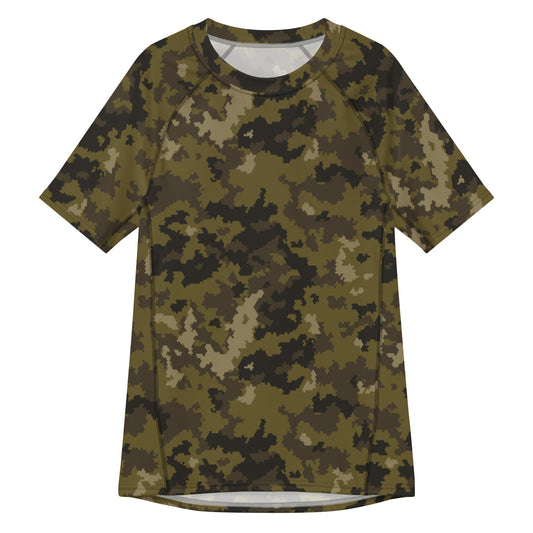 HexTarn Mountain CAMO Mens Short-Sleeve Rash Guard - 2XS - Short-sleeve Guards