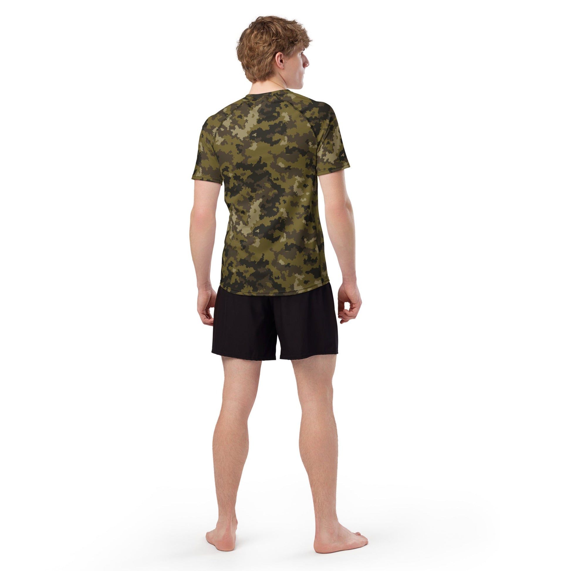 HexTarn Mountain CAMO Mens Short-Sleeve Rash Guard - Short-sleeve Guards