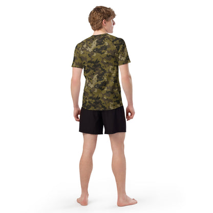 HexTarn Mountain CAMO Mens Short-Sleeve Rash Guard - Short-sleeve Guards