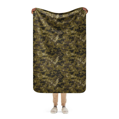 HexTarn Mountain CAMO Sherpa Blanket - 37″×57″