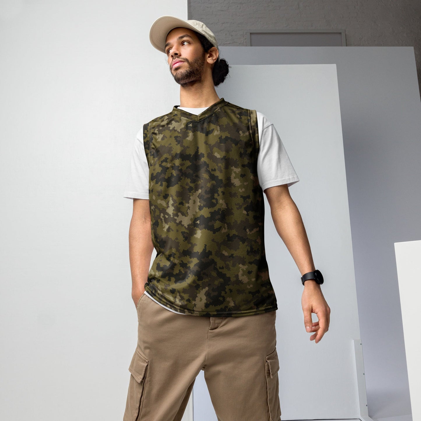 HexTarn Mountain CAMO Unisex Basketball Jersey - 2XS