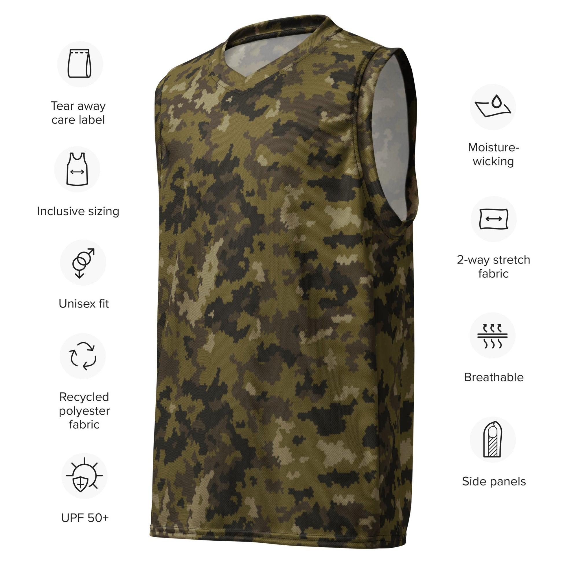 HexTarn Mountain CAMO Unisex Basketball Jersey