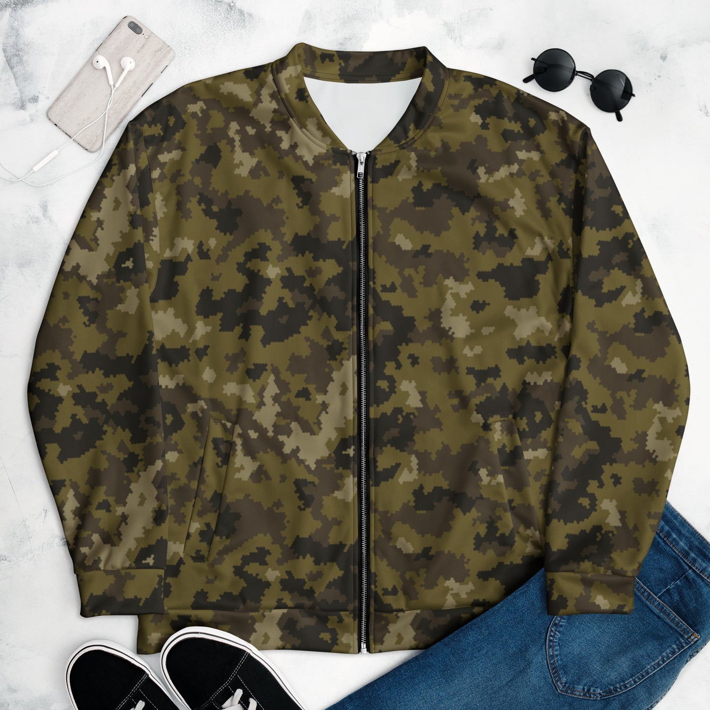 HexTarn Mountain CAMO Unisex Bomber Jacket - Jackets