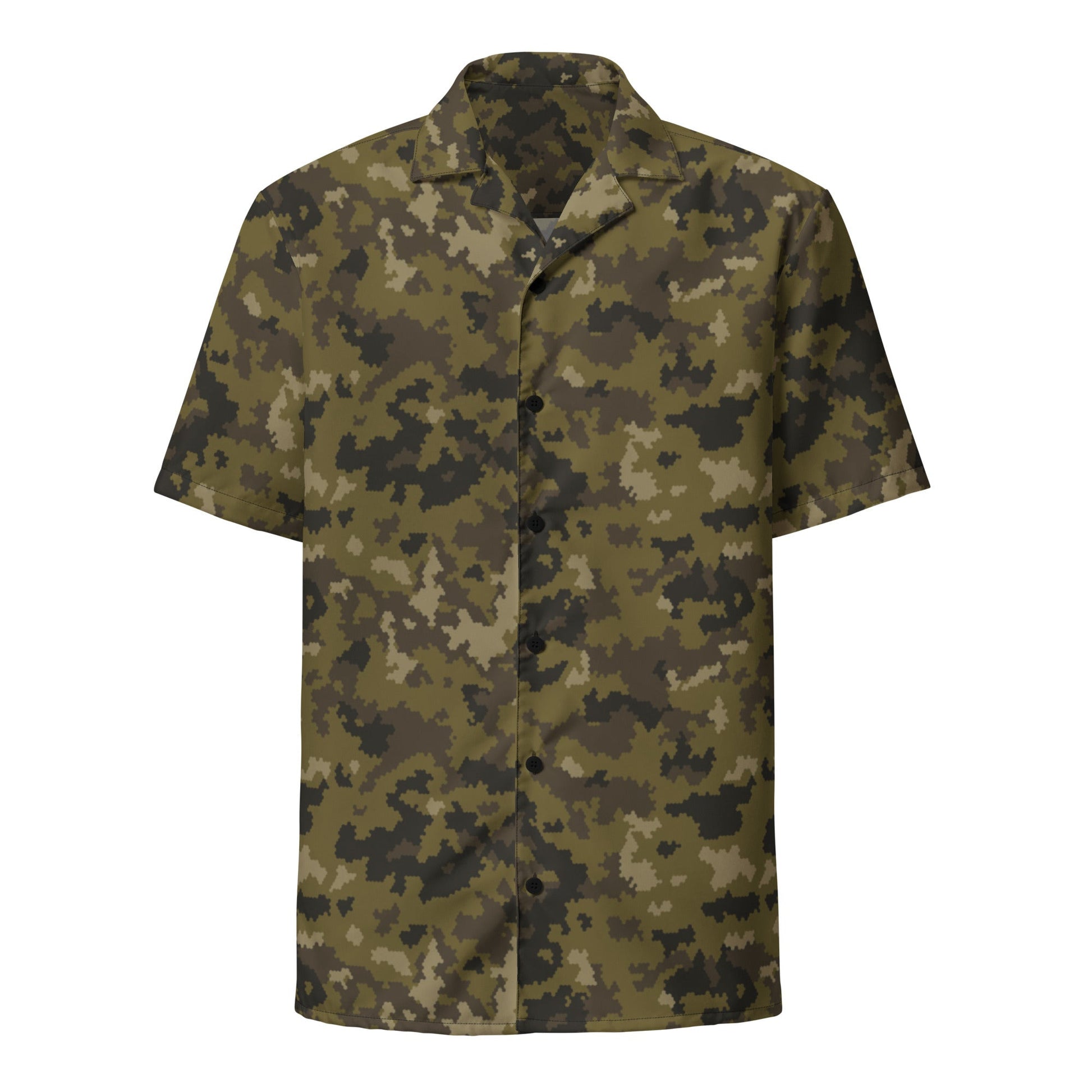 HexTarn Mountain CAMO Unisex Short-Sleeve Button Shirt