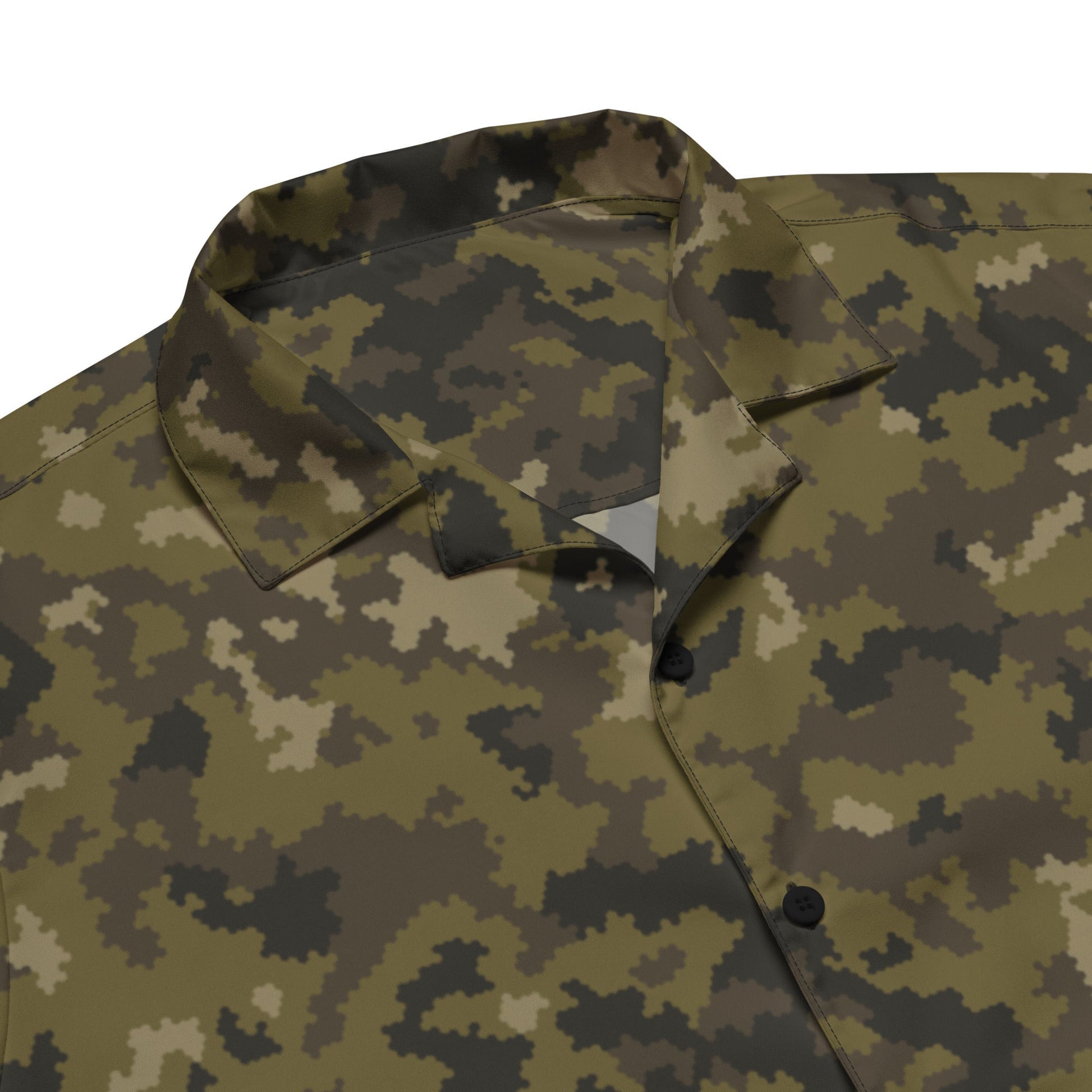 HexTarn Mountain CAMO Unisex Short-Sleeve Button Shirt