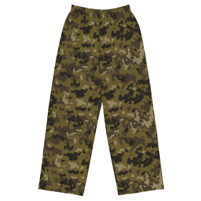 HexTarn Mountain CAMO unisex wide-leg pants - 2XS - Wide-leg Pants
