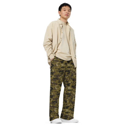 HexTarn Mountain CAMO unisex wide-leg pants - Wide-leg Pants