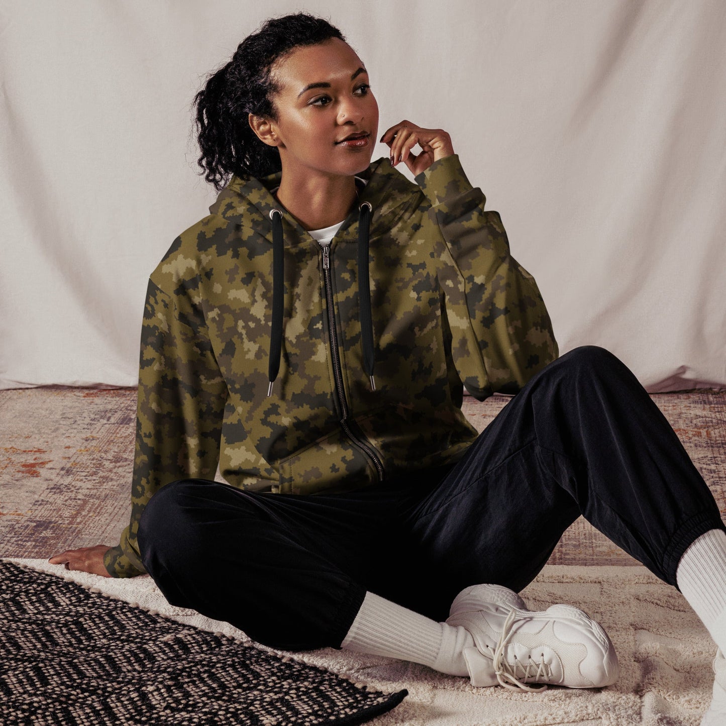 HexTarn Mountain CAMO Unisex zip hoodie - Zip Hoodies