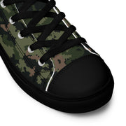 HexTarn Tropical CAMO Mens High-Top Canvas Shoes