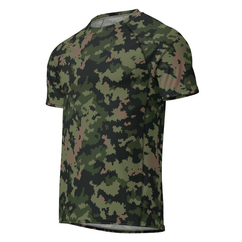 HexTarn Tropical CAMO Mens Short-Sleeve Rash Guard