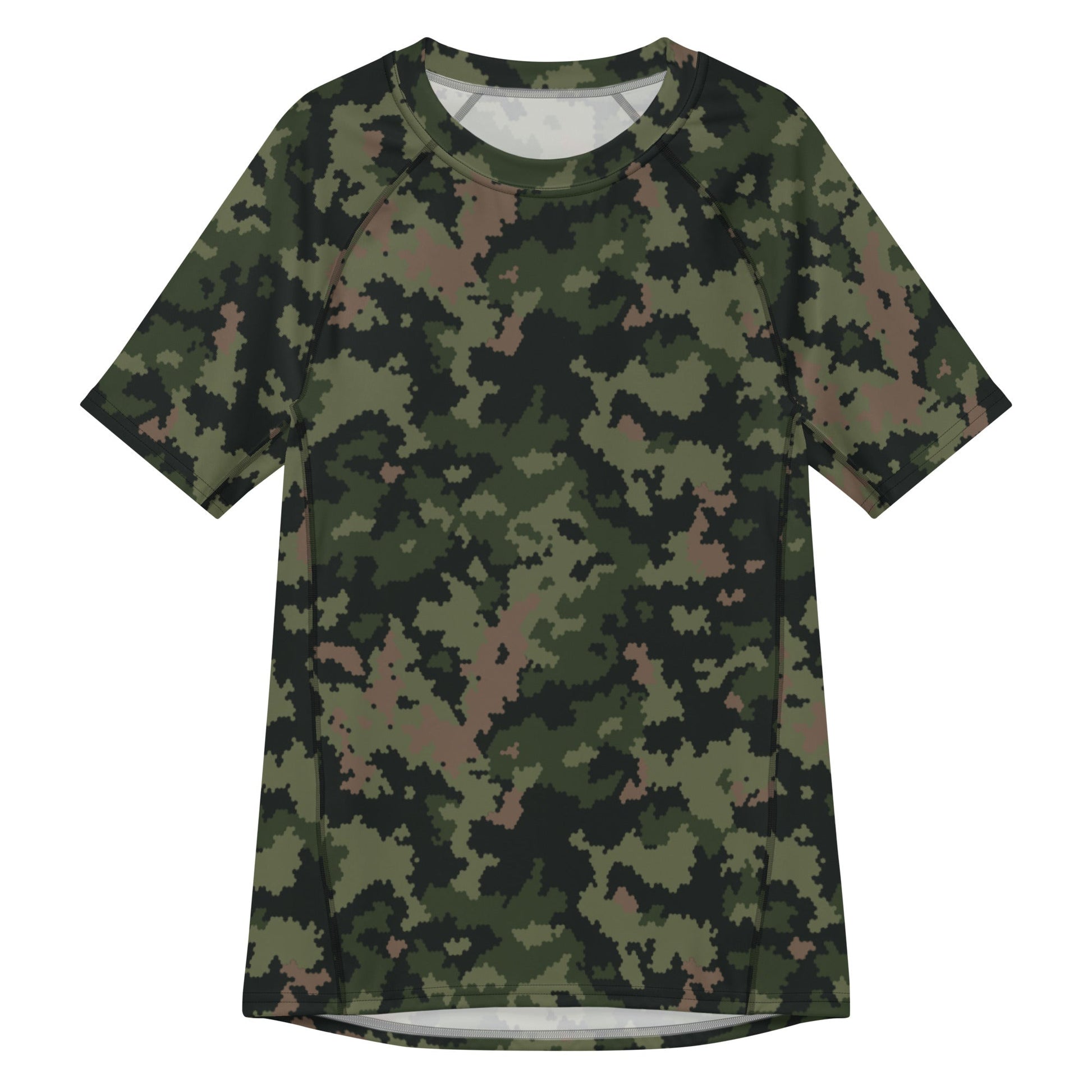 HexTarn Tropical CAMO Mens Short-Sleeve Rash Guard - 2XS - Short-sleeve Guards
