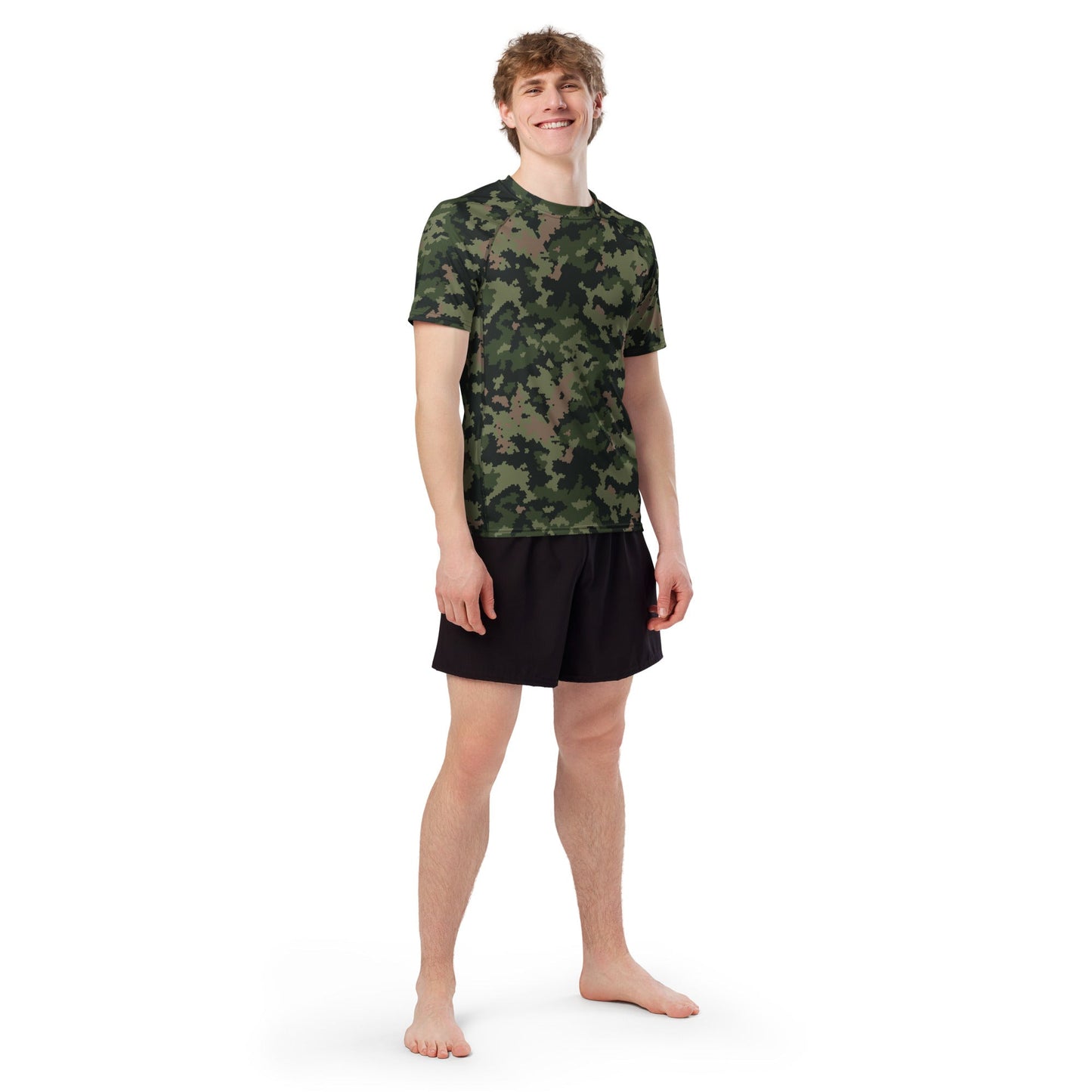 HexTarn Tropical CAMO Mens Short-Sleeve Rash Guard - Short-sleeve Guards