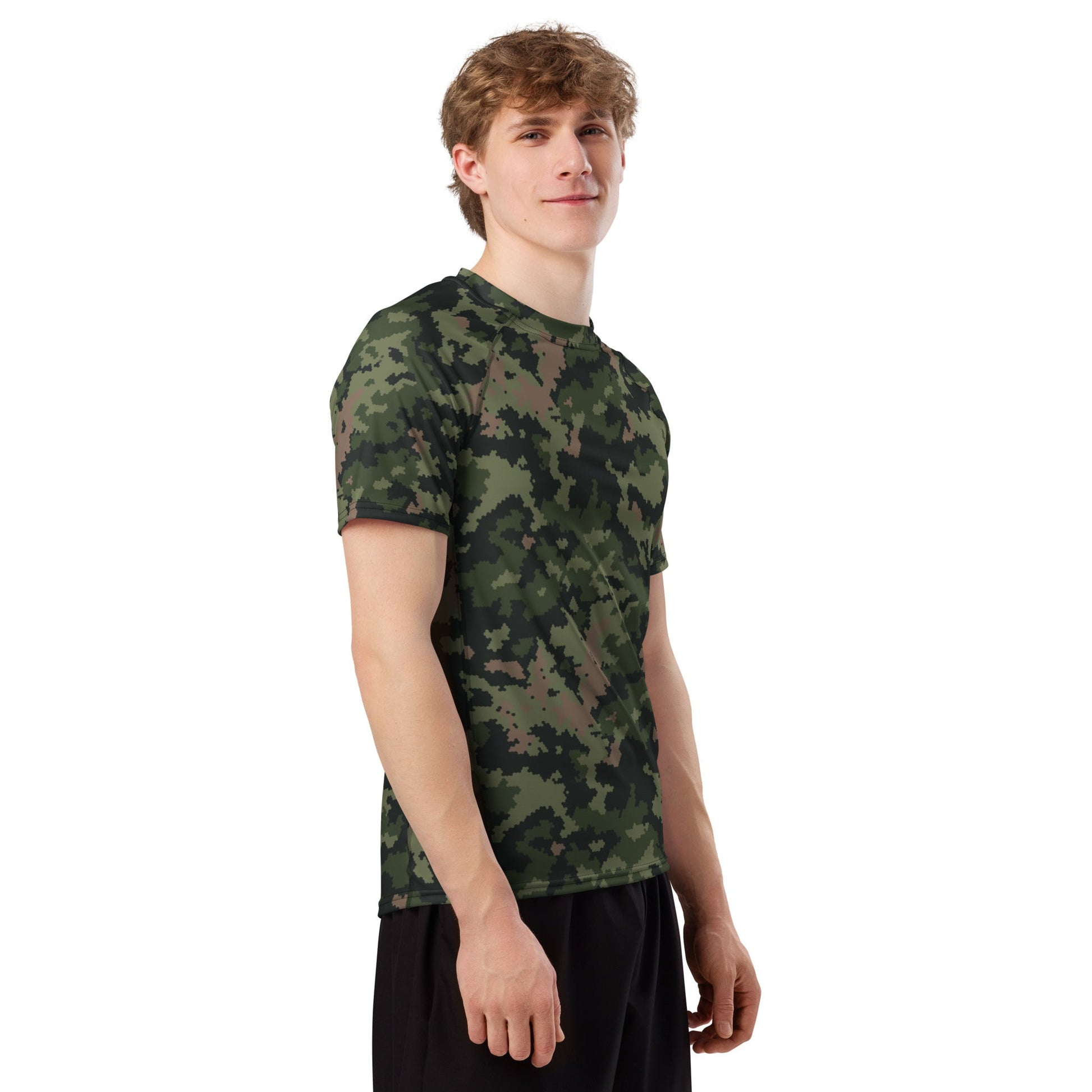 HexTarn Tropical CAMO Mens Short-Sleeve Rash Guard - Short-sleeve Guards