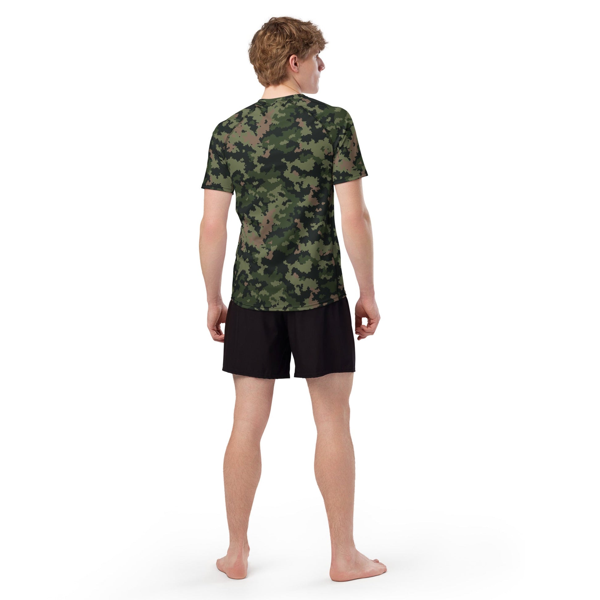HexTarn Tropical CAMO Mens Short-Sleeve Rash Guard - Short-sleeve Guards